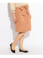 ◆【WEB限定カラーあり】ウエストリボングログランスカート/ベビーピンク(871)