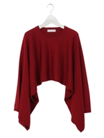 ニットワイド袖トップス/RED