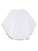 ラッフルスリーブブラウス/WHT