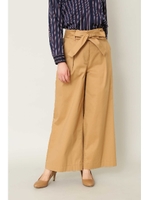 テンセルツイルベルテッドワイドパンツ/ブルー(110)