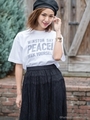 PEACE! BIG T/SH/ホワイト