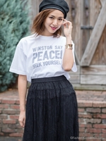 PEACE! BIG T/SH/ホワイト