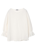 RUFFLE SLEEVE TOP/オレンジ