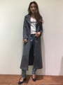 Straight Wool Coat/GRAY