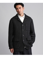 【Atelier line】ソフトチェックツイードブルゾン/ブラック(219)