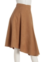 イレギュラーヘムロングスカート/ベージュ