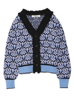 ジャガードカーディガン/BLU