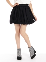 チュールバルーンスカート/クロ