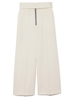 ハリ感ワイドパンツ/BLK