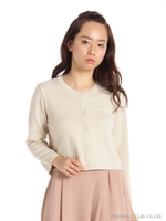 ベージックショートカーディガン/ピンク