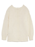 ポコ編みプル兼カーディガン/MILK