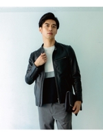 ラムレザーライダース/ブラック(019)