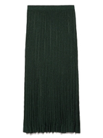 ラメニットプリーツスカート/BLK