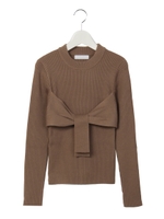 リボンハイネックトップス/MOCA