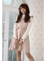 リボンブローチツイードジャンパーＳＫ/チャコール