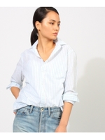 【洗える】Frank&Eileen オープンカラーシャツ/ネイビー(393)