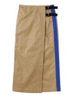 LINED WRAP SKIRT/オリーブ