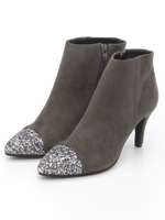 【EVOL】ILIMA グリッターショートブーツ IJ7517/ベージュスエード