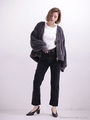 別注ロールアップスリムストレートパンツ【Wrangler×MIHO NOJIRI】/ブラック