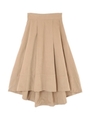 アシンメトリーフレアスカート/ライトベージュ