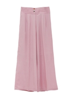 ハイウエストシフォンワイドパンツ/offwhite