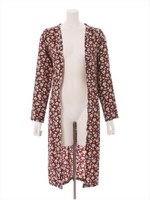 秋カラー小花柄ガウン/ネイビー