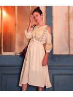 【anap mimpi】肩開き刺繍ワンピース/CAM