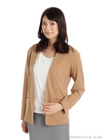 【セットアップ対応商品】カットジョーゼットジャケット/ブラック