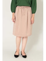 ＜ウォッシャブル＞スエードサテンブラウス＆スカート/ピンク(090)