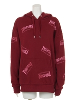 THRASHERロゴパターンHOODIE/オフホワイト