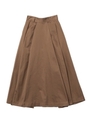 VOLUME TUCK SKIRT/ネイビー