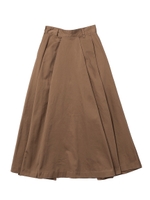 VOLUME TUCK SKIRT/ネイビー