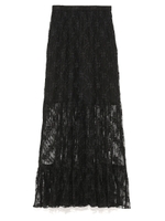 シースルーレーススカート/BLK