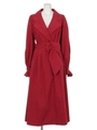 女優トレンチコート/レッド