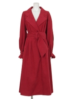 女優トレンチコート/レッド