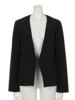 【Marie Hill】ノーカラージャケット/ブラウン