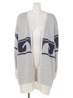 【anap mimpi】ウェーブニットカーディガン/ベージュ(005)