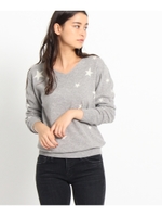 カシミア混スターデザインニット/ピンク(472)