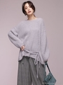 mina12月号掲載/モヘヤバックツイストプルオーバー/ネイビー
