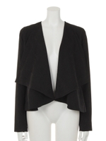 フェイクスエードドレープJK/ベージュ