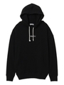 EMBROIDERY BAR HOODED SWEAT/イエロー