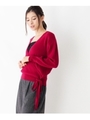 【WEB限定商品】【アルガンオイル】カシュクールニット/ピンク系(874)