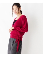 【WEB限定商品】【アルガンオイル】カシュクールニット/ピンク系(874)