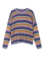 カラフルボーダーニットワンピース/カラフル