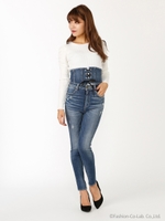 コルセットベルトH/W DENIMパギンス/BLU