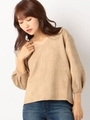 スウェードボンディングトップス/キャメル