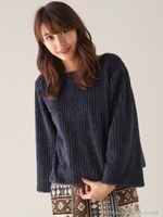 ストライプエコファーPO/NVY