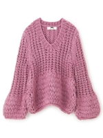 テアミボリュームニット/グレー