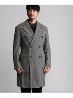 ラムズウール千鳥ドレスコート/ブラック(419)