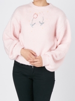 チューリップビーズニット/BLK